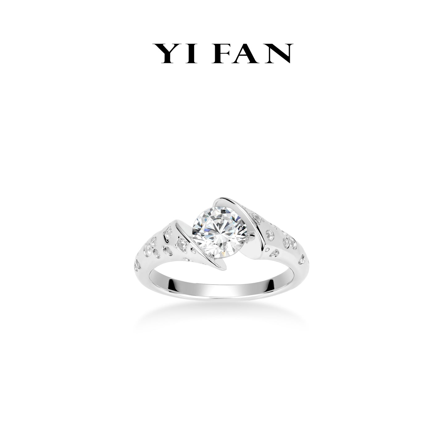 Wedding collection: Modern Brilliant "Parisian Stars Hourglass" Engagement/Wedding Ring