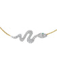 Promotion design：Minimalist Designer piece Double plating Snake necklace