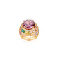 Limited edition："Elegant Luxury Purple Rainbow Ring."