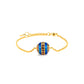 Promotion Christmas collection: Handmade blue hot-enamel "Christmas ball bracelet" (Unisex)