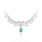 Limited edition: Luxury Light Blue Pigeon egg Lace necklace