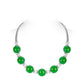 Limited: Temperament Luxury Ice Green Qingshan Dai Tennis necklace