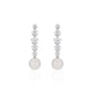 Pre-order Promotion：White"Christmas Snow" dangle earrings