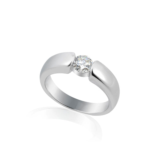 Promotion design: Brilliant cut Eco-friendly artificial diamond solitaire ring