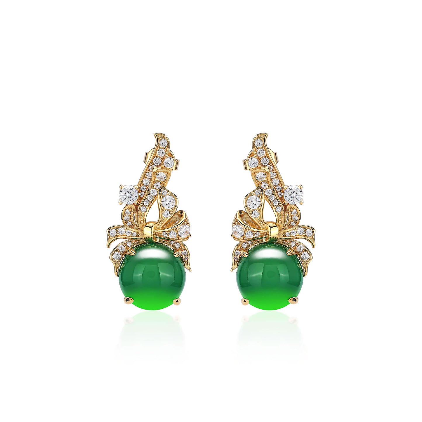 "Treasure legendary luminous pearls" detailed retro Earrings