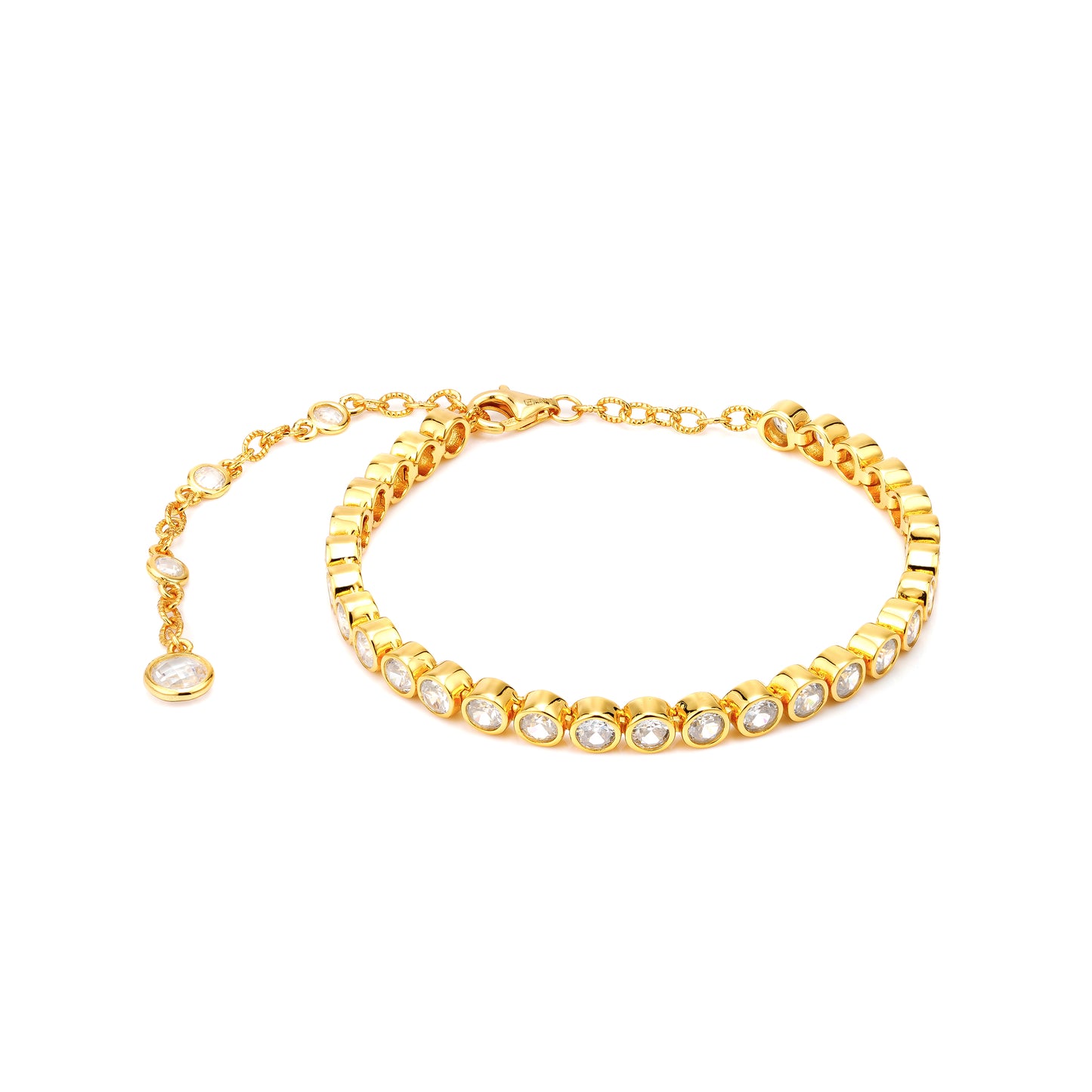 Promotion design: Golden bubble tennis Bracelet