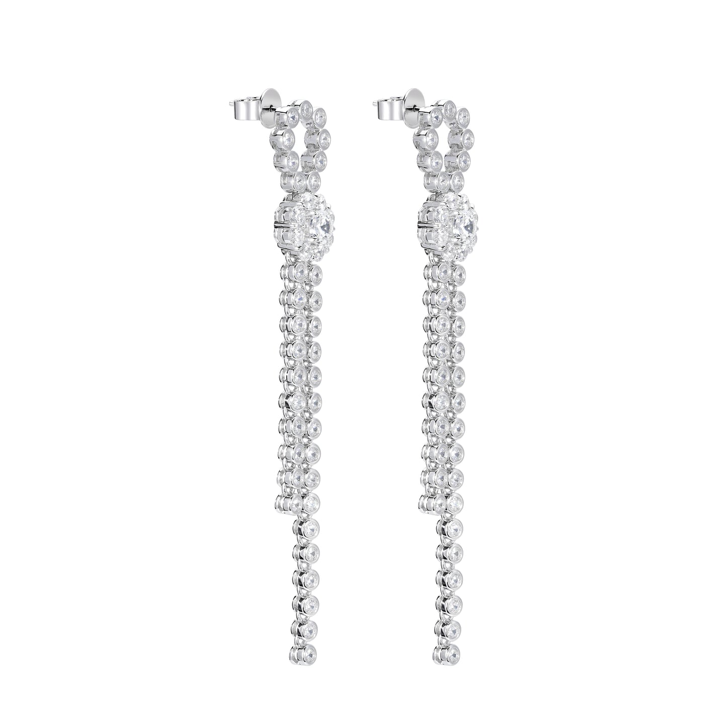 Wedding collection: exquisite white Tassel earrings