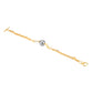 Minimalist collection: Grey shell pearl golden bracelet