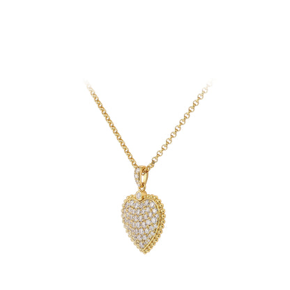 Promotion design: Golden heart necklace