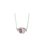 Promotion Christmas design: Modern "Rose red cube with stars Necklace"