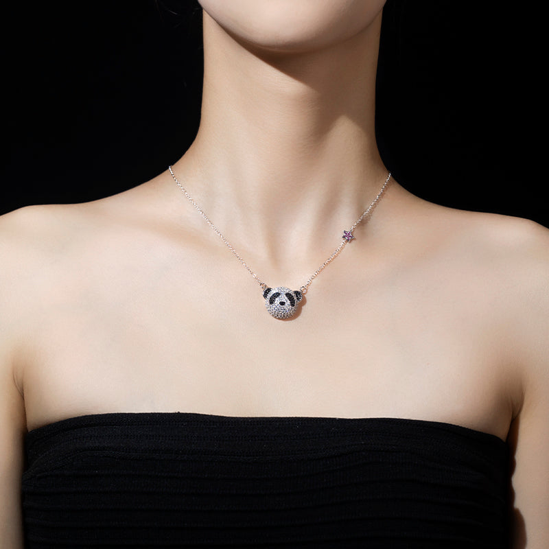 Promotion design The nature collection: Panda necklace, sterling silver.