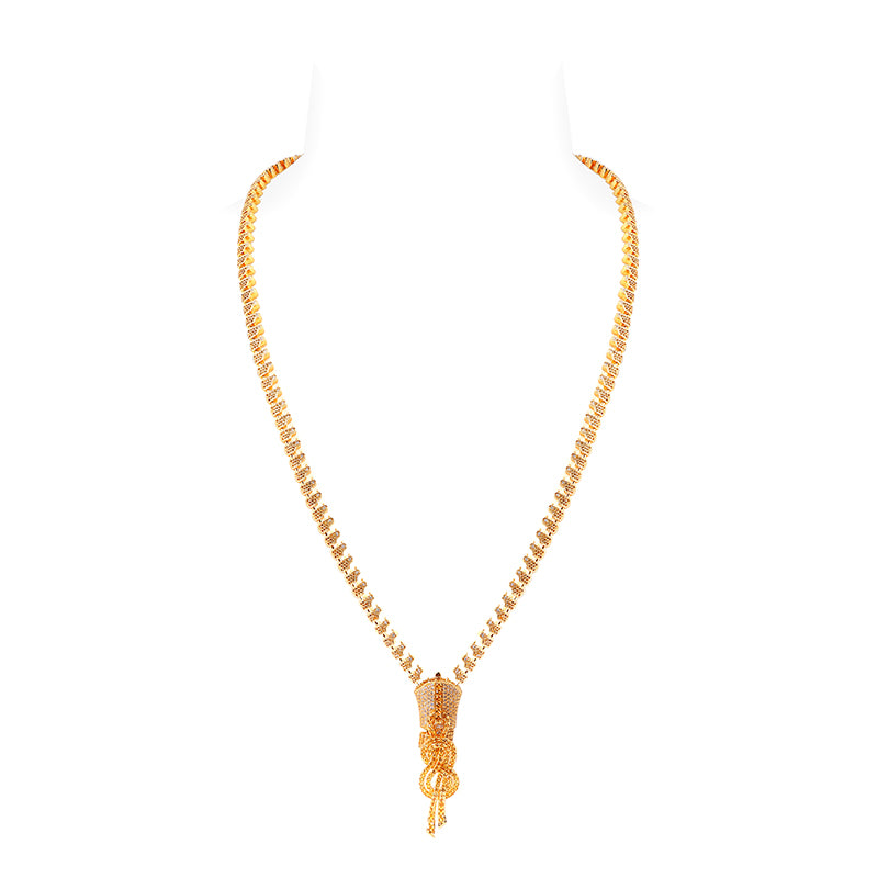 Preorder high jewellery design: Yellow Luxury muti-purpose Zipper necklace, chocker and pendant