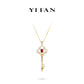 Ruby color collection: "Red Pigeon-egg Hollow Key" exquisite Pendant/Necklace