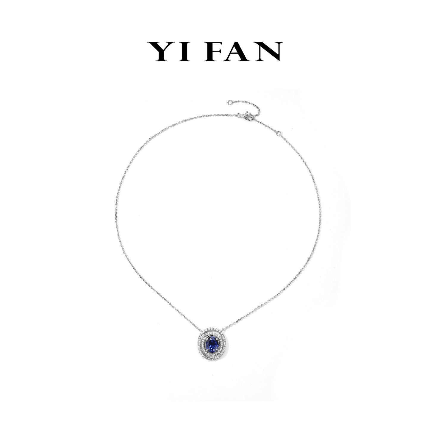 Tanzanite color Collection: " Blue Ocean of stars " Hollowed Necklace