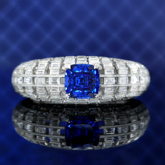 Christmas Promotion：Royal Blue Art Deco Bangle