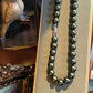 Customized order: Tahitian Gray Pearl Color Shell pearls Bead Necklace with Coffee Bean-Shaped Silver Clasp