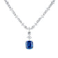 Limited High jewelry collection: Modern Exquisite Blue cube Tennis Necklace