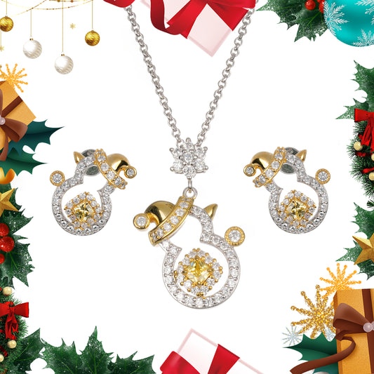 Christmas collection: Lucky Jewelry set of ”Cute Snowmen”