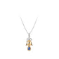 Christmas Blue Waterdrop Bell necklace