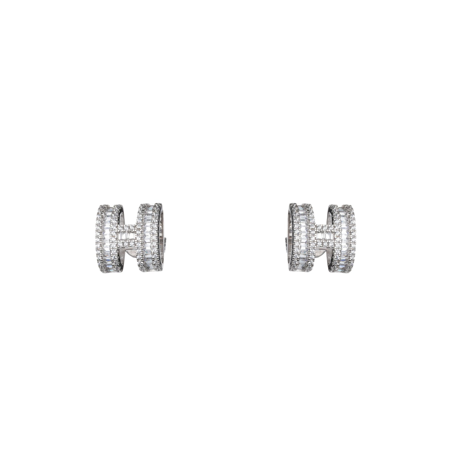 Promotion design: "3D H" Ear studs