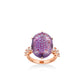 High jewelry Limited edition：Mystic Purple Unique "Spiritual" Ring