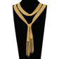 Italian Woven Long Decorative Scarf Necklace