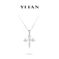 Summer Vibes collection: Unique cut "Icy Cross" delicate Pendant Necklace