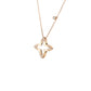 Minimalist collection: Modern "Hollowed Champagne Clover" delicate Necklace