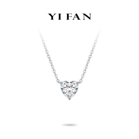 Welfare exclusive Minimalist collection: Modern "Icy Heart" delicate Pendant/Necklace