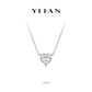 Welfare exclusive Minimalist collection: Modern "Icy Heart" delicate Pendant/Necklace