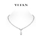Welfare Exclusive Wedding Collection: Modern "Dewdrop Sparkle Elegance" exquisite Necklace