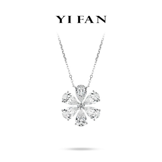 Pre-order Ethereal Blossom Collection: Modern "Moonlit Petal Bloom" exquisite Pendant/Necklace