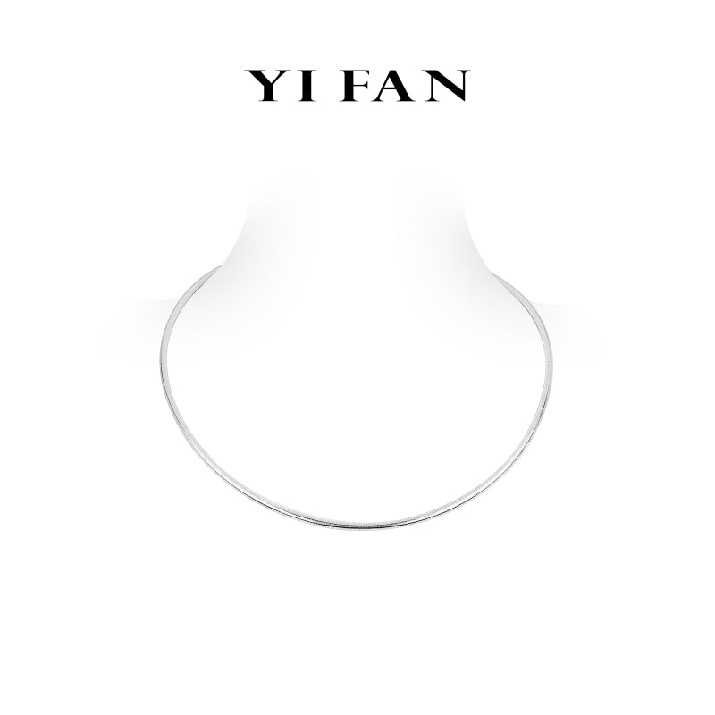 Minimalist collection: Versatile "Silver Grace" Flexible Unique Necklace (Unisex)