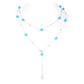 Minimalist collection: "Blue Beads" Multi-purpose Long Necklace