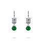 Limited edition：Green chalcedony beads "Palatial Tassel" Earrings