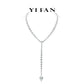 High Jewelry collection: Modern “Brilliant Stars with Icy drops” detailed Y Necklace