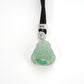 Pre-order High jewelry collection: Big Green Blossom Jade Maitreya "Laughing Buddha" Pendant Necklace