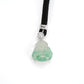 Pre-order High jewelry collection: Big Green Blossom Jade Maitreya "Laughing Buddha" Pendant Necklace