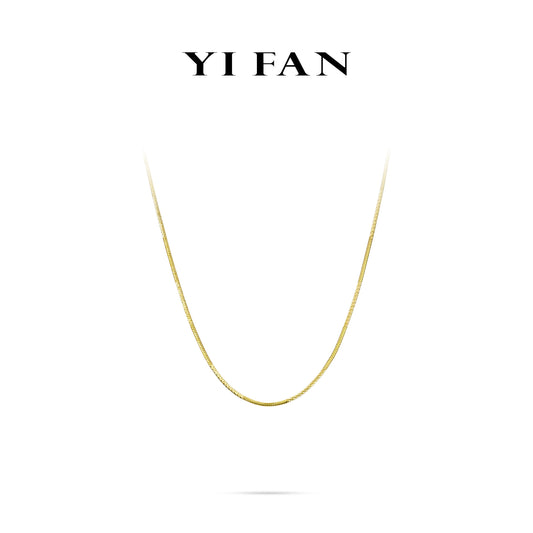 Minimalist collection: Unique "Golden Snake Chain" Necklace (Unisex)