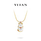 Welfare Exclusive Animal collection: Modern "Golden Cat Hulu" Pendant Necklace