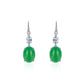 Green Pigeon Egg hook earrings