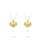 High Jewelry collection: "Mysterious Golden Ruyi" detailed Rotating Pendant Necklace (2 side to wear)