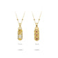 Golden time collection: "Treasure Pixiu and Coins" detailed Pendant Necklace (2 side to wear)