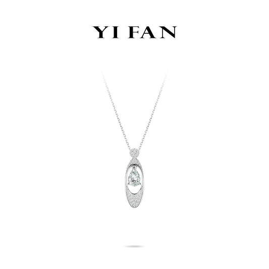 Summer Vibes collection: Modern “Rain drop” Pendant Necklace