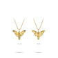 Golden time collection: "Angel with outstretching Wings" detailed Pendant Necklace (2 side to wear)