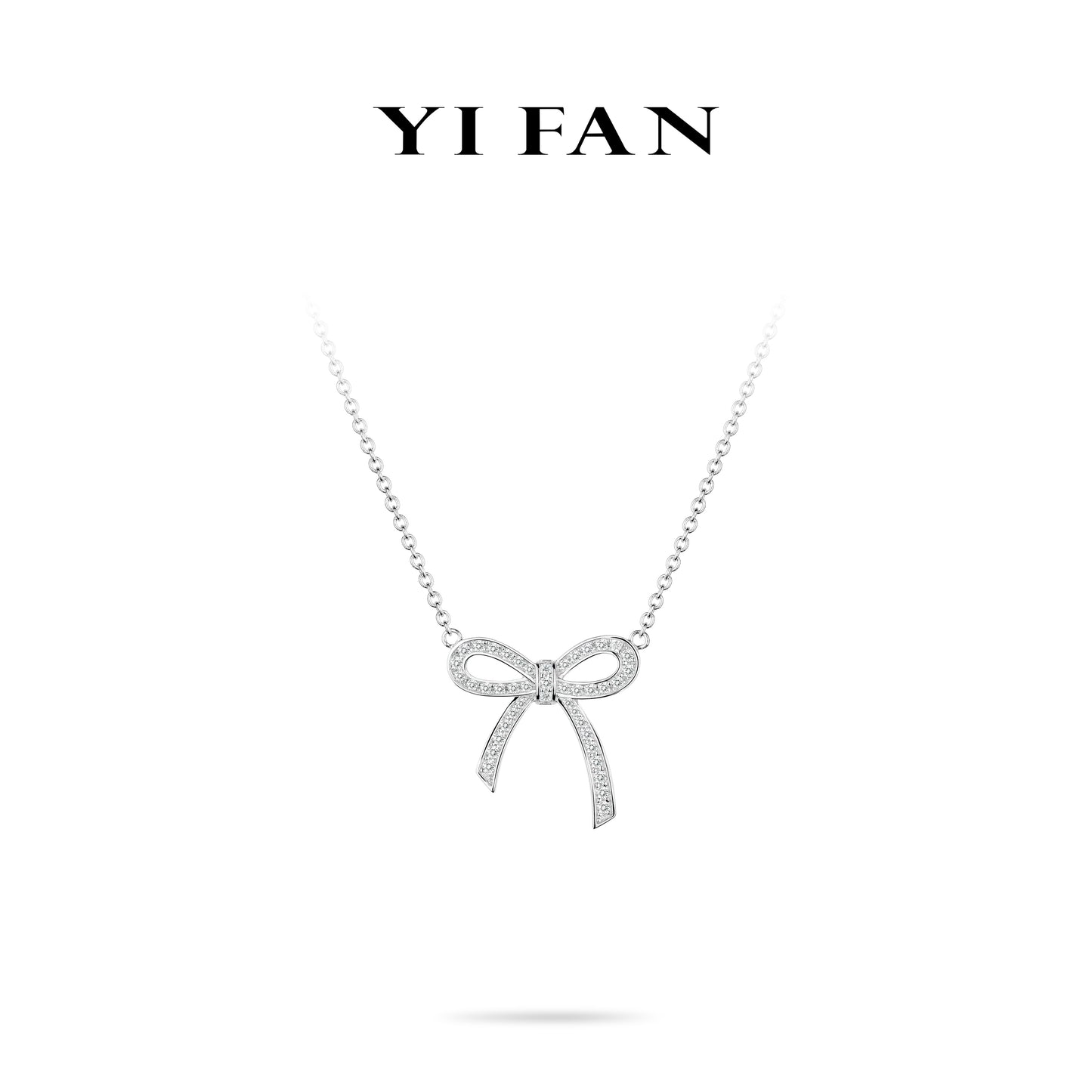 Summer Vibes collection: "Silver Bowknot" delicate Necklace