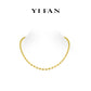 Golden time collection: Modern “Brushed Lucky Beans” detailed Necklace