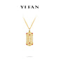 Golden time collection: "Golden Abacus with Red dots " detailed Pendant Necklace