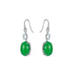 Green Pigeon Egg hook earrings