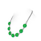 Limited: Temperament Luxury Ice Green Qingshan Dai Tennis necklace